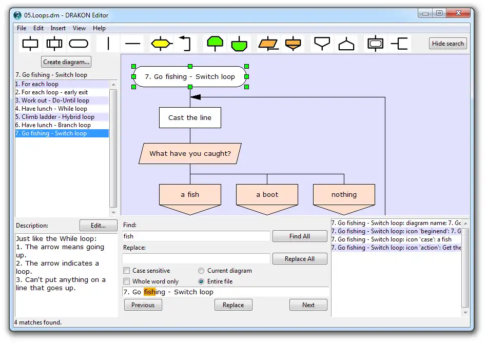 Mag-download ng web tool o web app na DRAKON Editor