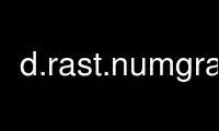 Run d.rast.numgrass in OnWorks free hosting provider over Ubuntu Online, Fedora Online, Windows online emulator or MAC OS online emulator