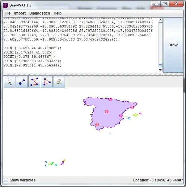 Download web tool or web app DrawWKT to run in Windows online over Linux online
