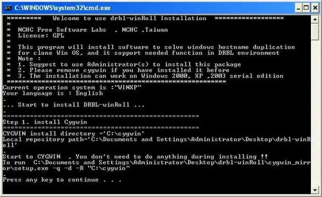 Download web tool or web app DRBL-winroll