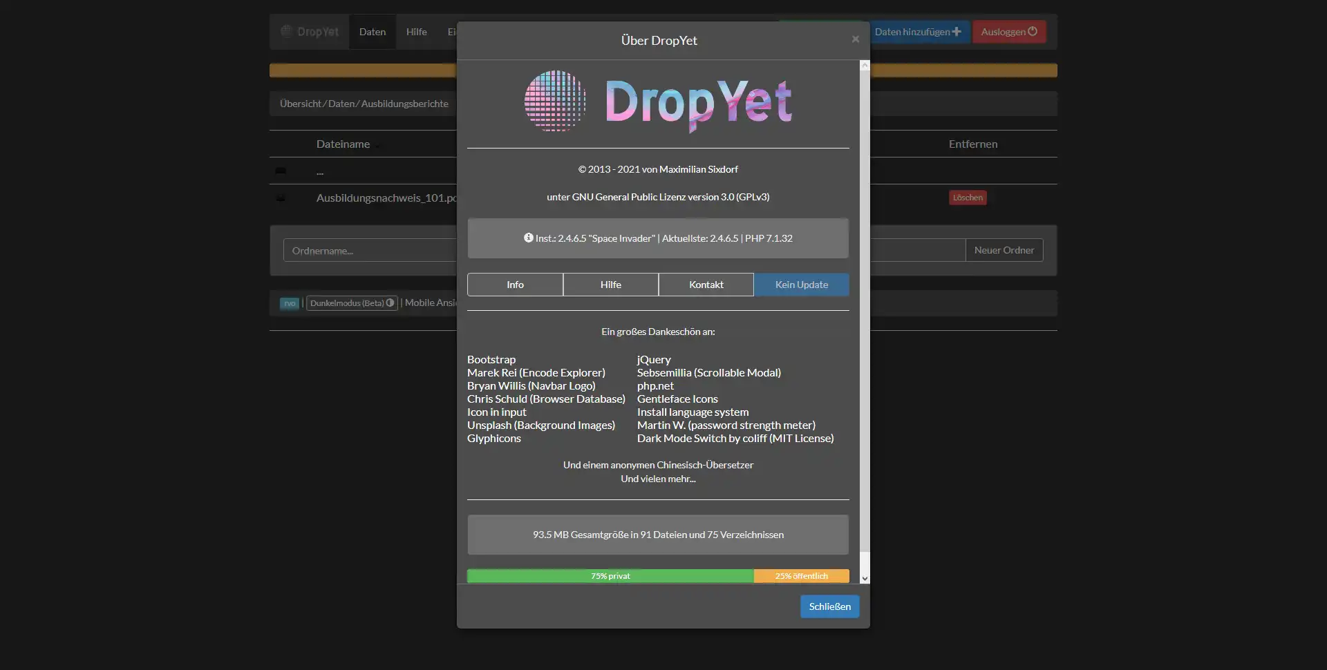 Unduh alat web atau aplikasi web DropYet