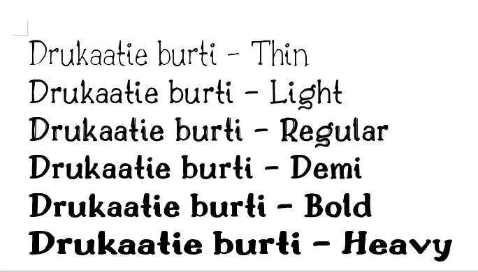 Download web tool or web app Drukaatie burti