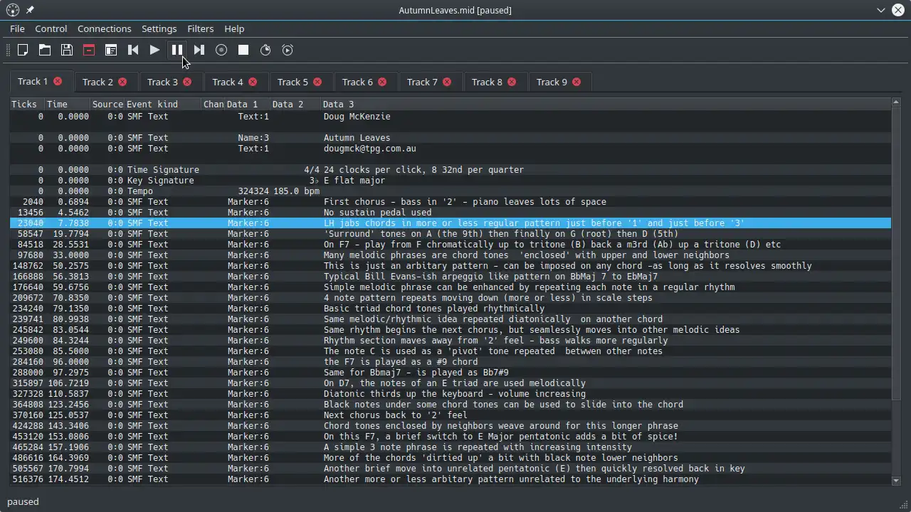 Download webtool of webapp Drumstick MIDI Monitor