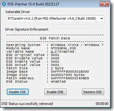 下载网络工具或网络应用 DSE-Patcher