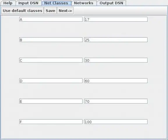 ابزار وب یا برنامه وب dsnAddNetClasses را برای اجرا در لینوکس به صورت آنلاین دانلود کنید