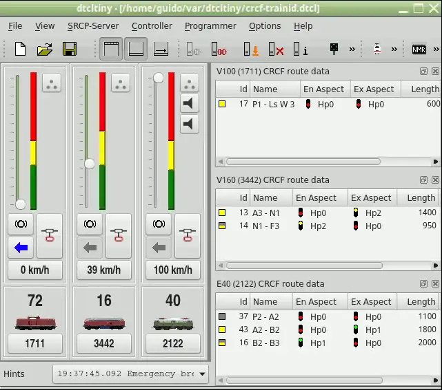 Download web tool or web app dtcltiny - SRCP Model Train Controller