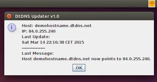 Download web tool or web app DtDNS Updater Client