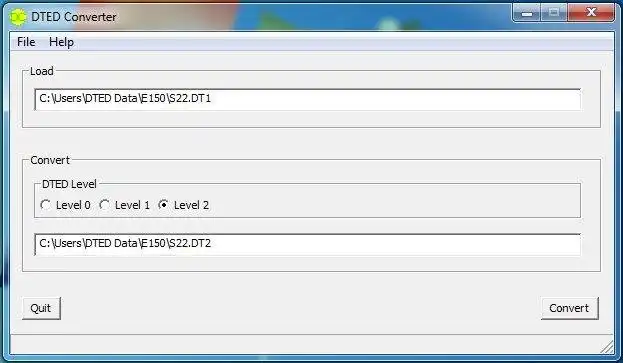 Download web tool or web app DTED Converter
