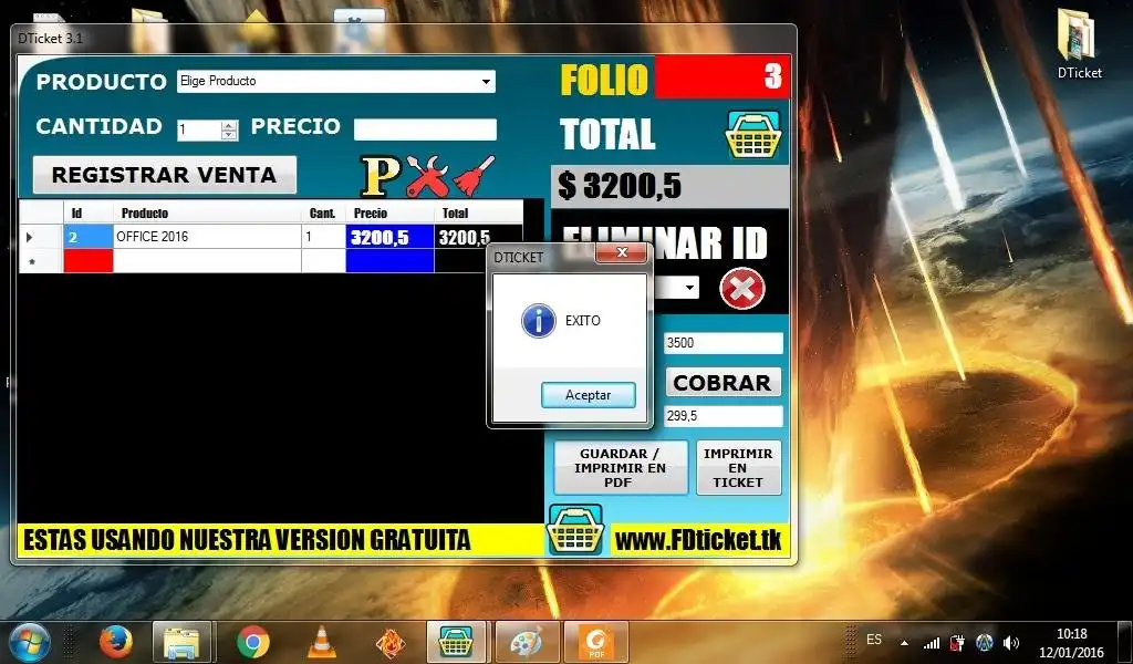 Scarica lo strumento web o l'app web Dticket