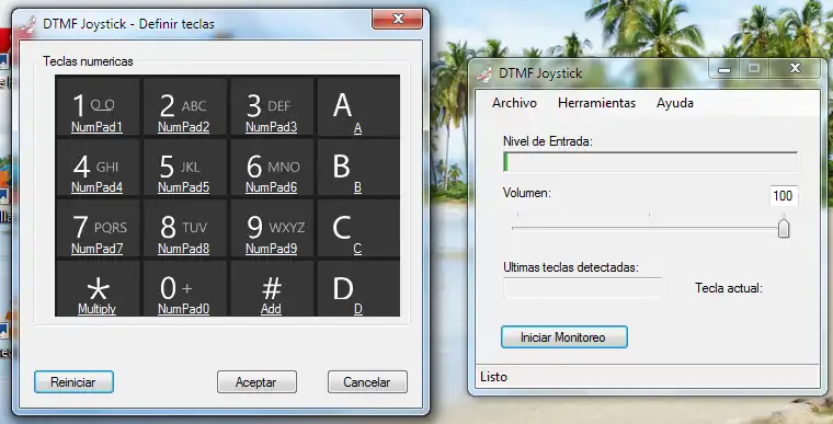 הורד את כלי האינטרנט או אפליקציית האינטרנט DTMF Joystick להפעלה ב-Windows באופן מקוון דרך לינוקס מקוונת