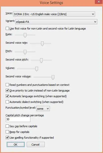 Muat turun alat web atau aplikasi web Dual Voice untuk NVDA