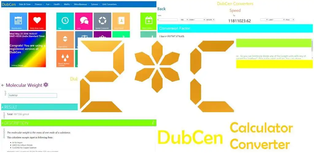Download web tool or web app DubCen Calculator to run in Linux online