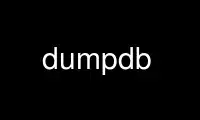 Run dumpdb in OnWorks free hosting provider over Ubuntu Online, Fedora Online, Windows online emulator or MAC OS online emulator
