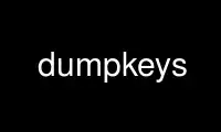 Run dumpkeys in OnWorks free hosting provider over Ubuntu Online, Fedora Online, Windows online emulator or MAC OS online emulator