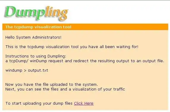 Download web tool or web app Dumpling Network Visualization Tool