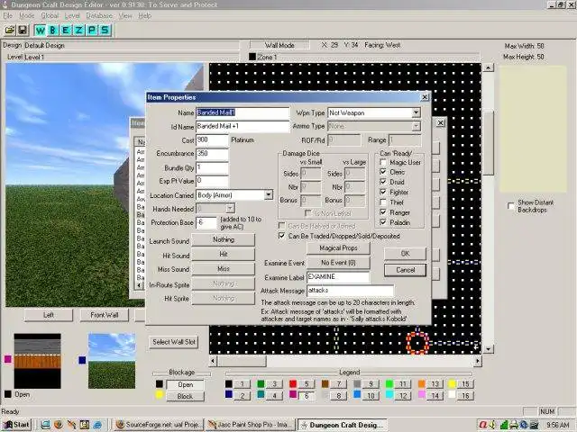 Download de webtool of webapp Dungeon Craft om in Windows online via Linux online te draaien