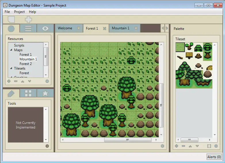 Download web tool or web app Dungeon Map Editor to run in Windows online over Linux online