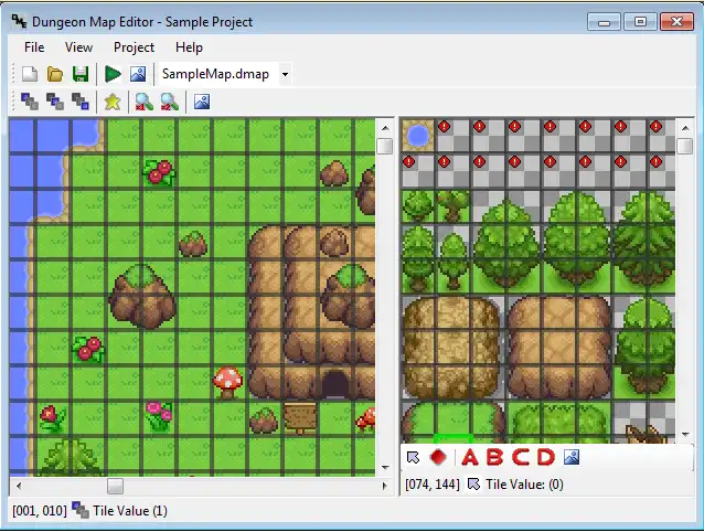 Scarica lo strumento Web o l'app Web Dungeon Map Editor per l'esecuzione in Windows online su Linux online