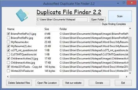 Download web tool or web app Duplicate File Finder 2.2