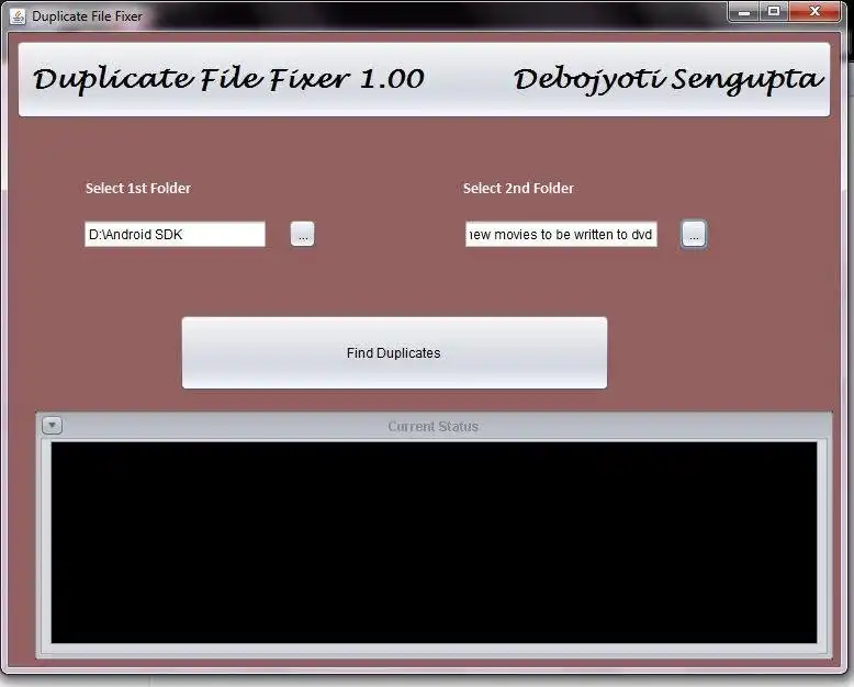 Download web tool or web app Duplicate File Fixer 1.00g