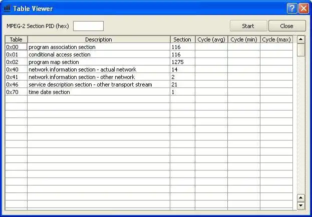 Download web tool or web app DVB Analyzer