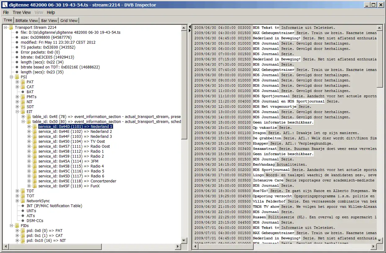 Mag-download ng web tool o web app na DVB Inspector