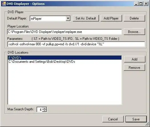 Download web tool or web app DVD Displayer