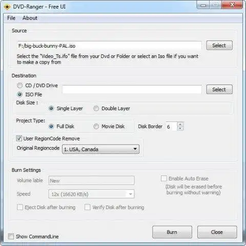 Загрузите веб-инструмент или веб-приложение DVD-Ranger UI