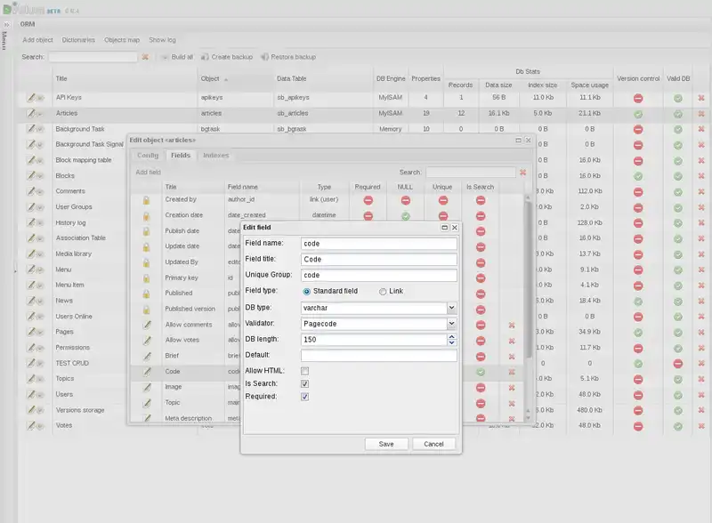 Download web tool or web app DVelum