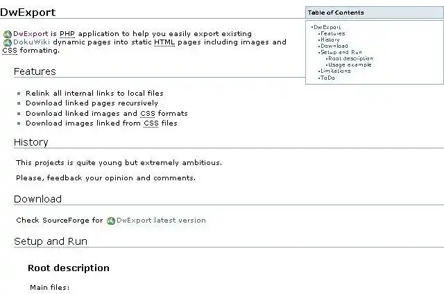 Download webtool of webapp DwExport