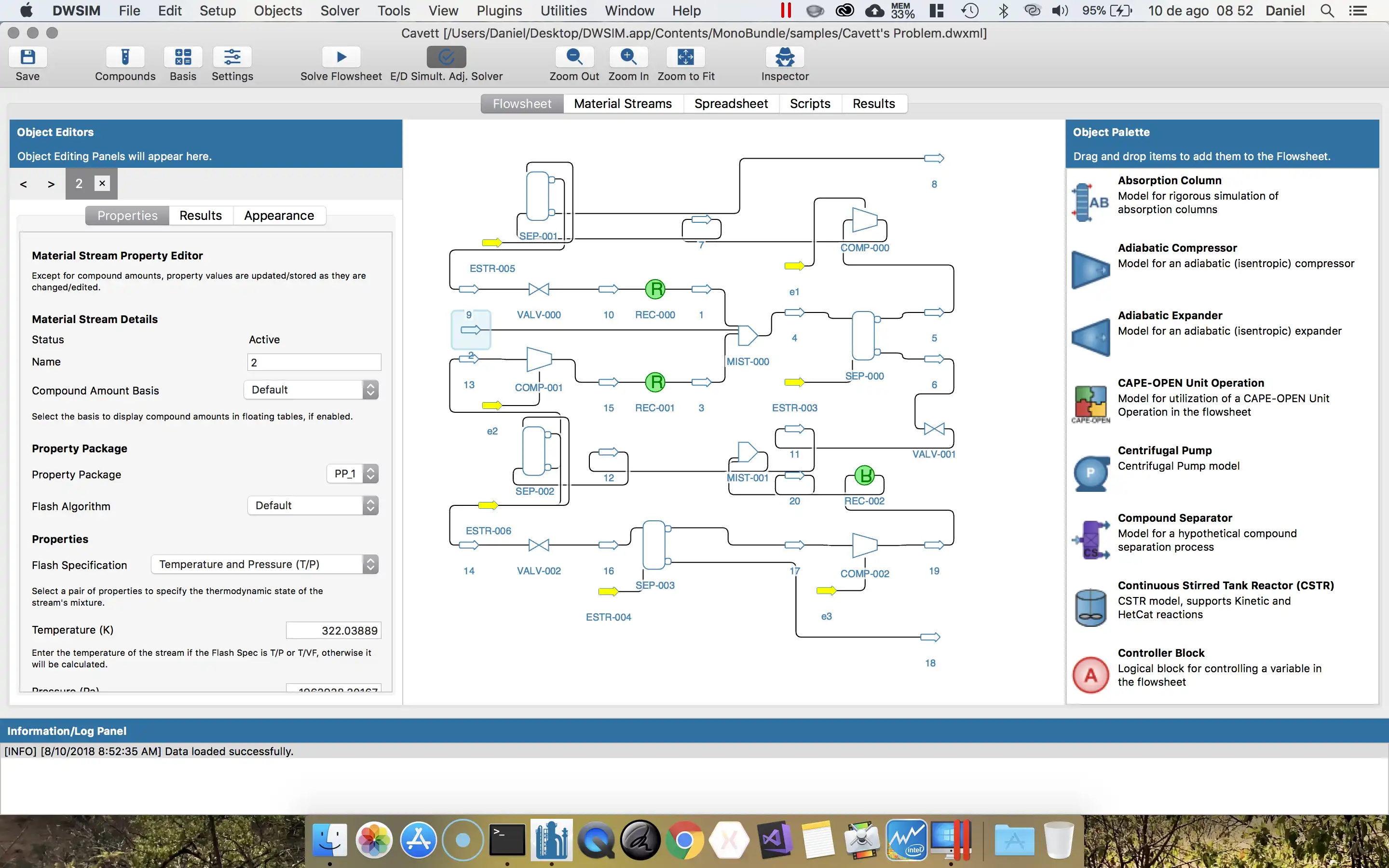 Загрузите веб-инструмент или веб-приложение DWSIM - Open Source Process Simulator