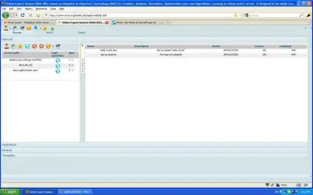 Download web tool or web app Dynamic modification of algorithms