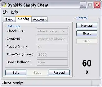 Scarica lo strumento web o l'app web DynDNS Simply Client