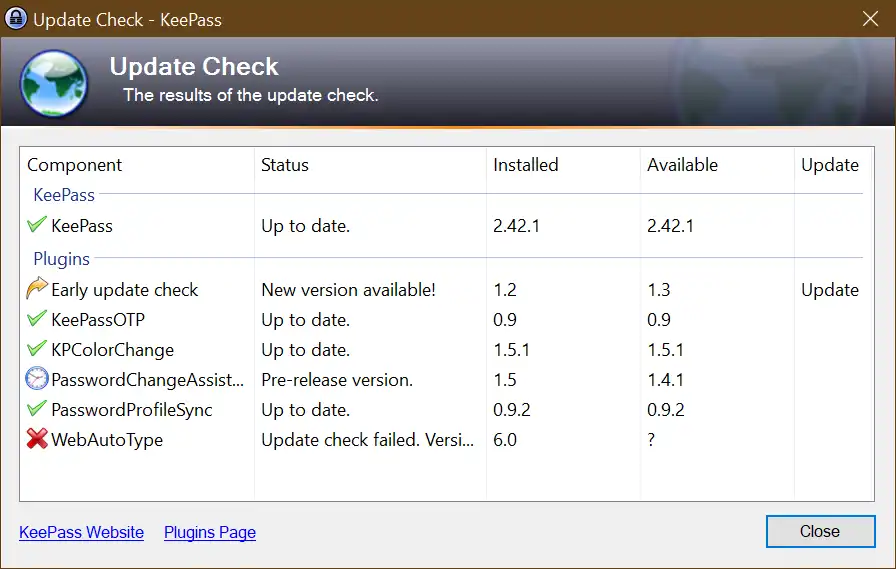 Download web tool or web app EarlyUpdateCheck