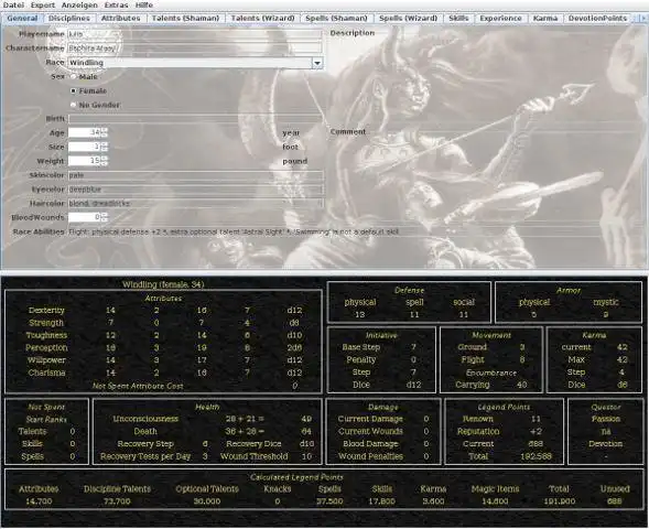 Download web tool or web app Earthdawn Character Editor to run in Linux online