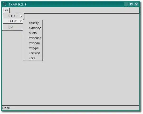 Download web tool or web app E/AS
