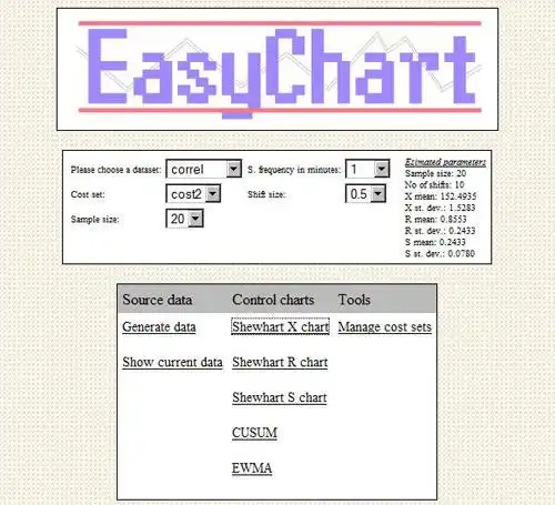 Web ツールまたは Web アプリ EasyChart をダウンロードする