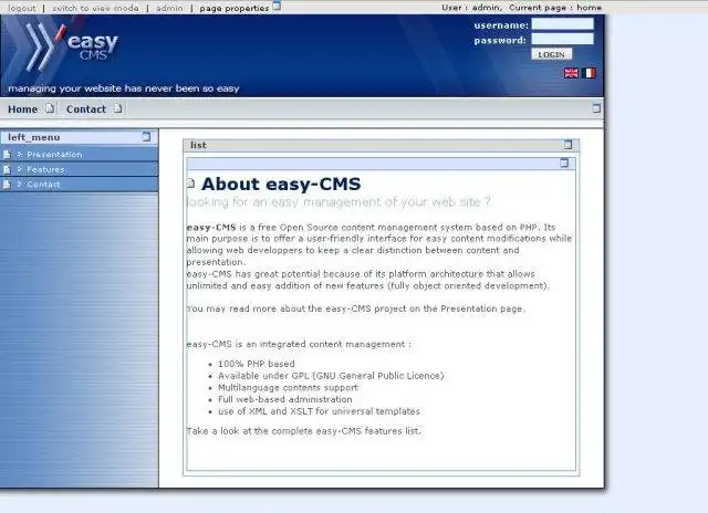 הורד כלי אינטרנט או אפליקציית אינטרנט easy-CMS