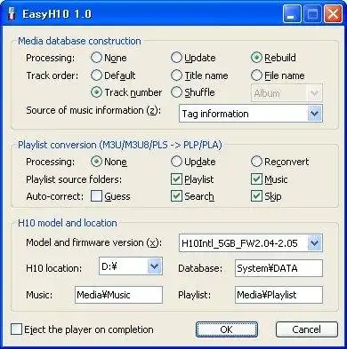 Download web tool or web app EasyH10