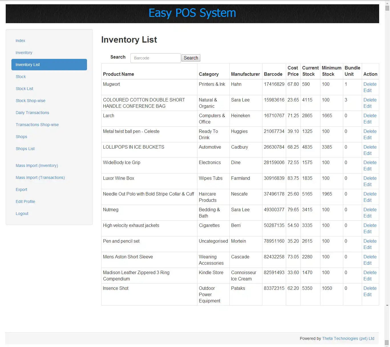 הורד כלי אינטרנט או אפליקציית אינטרנט Easy POS System