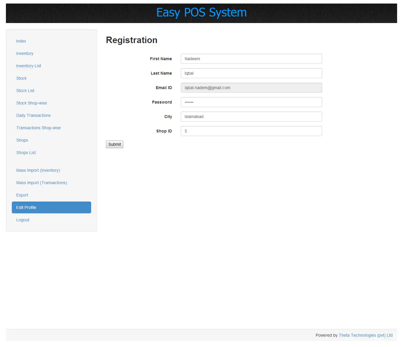 Descărcați instrumentul web sau aplicația web Easy POS System