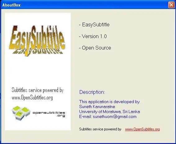 ดาวน์โหลดเครื่องมือเว็บหรือเว็บแอป EasySubtitles