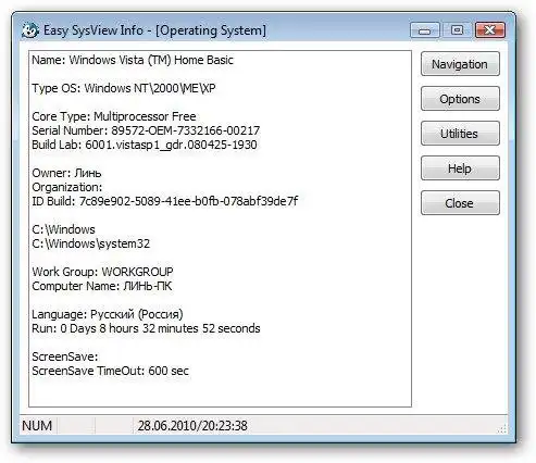 Download web tool or web app Easy SysView Info