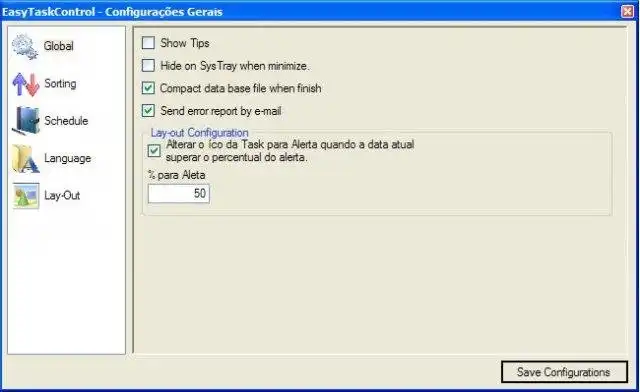 Download web tool or web app Easy Task Control