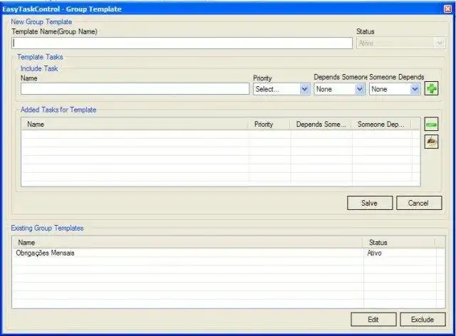 Download webtool of webapp Easy Task Control