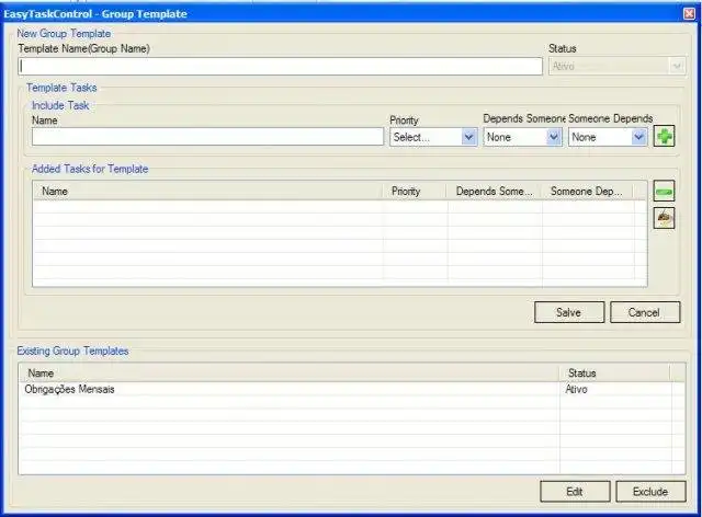 Download web tool or web app Easy Task Control