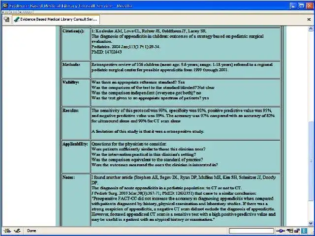 Download web tool or web app EBM Library Consult Service (LCS)