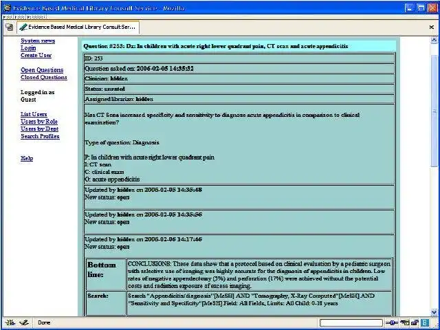 Download web tool or web app EBM Library Consult Service (LCS)