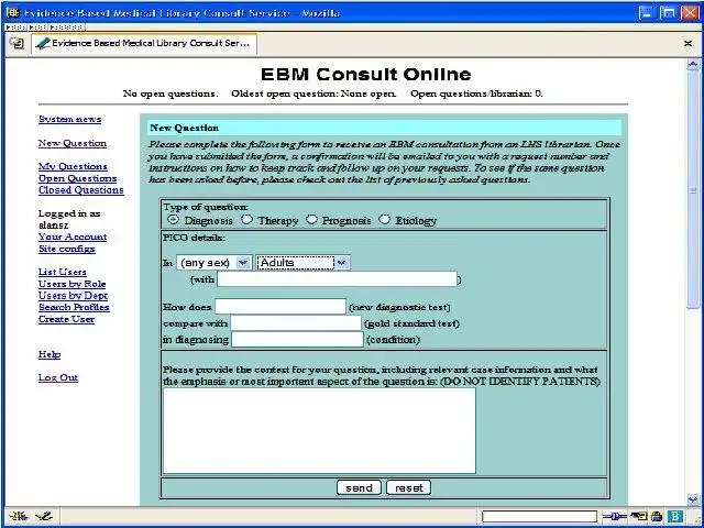 Download web tool or web app EBM Library Consult Service (LCS)