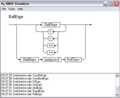 下载网络工具或网络应用程序 EBNF Visualizer